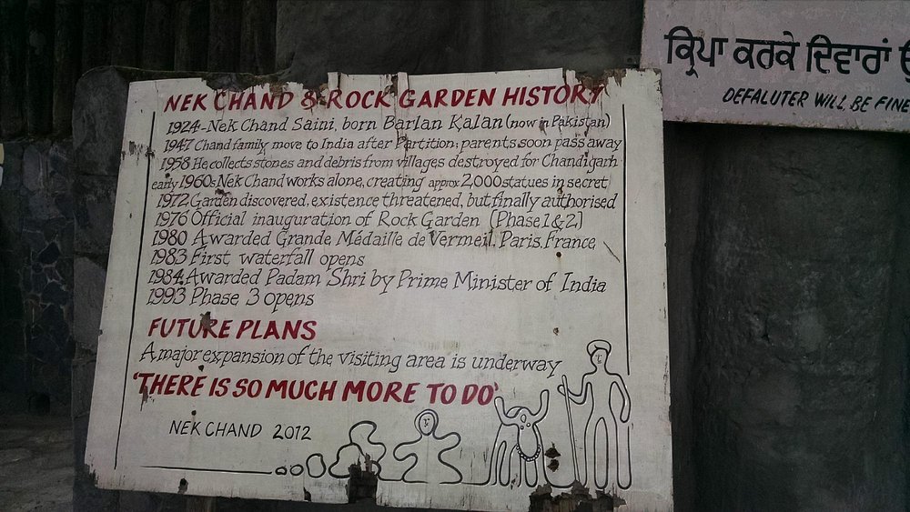 rock garden chandigarh history